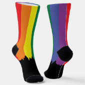Gay pride regenboogkleurig LGBT Sokken (Gebogen)