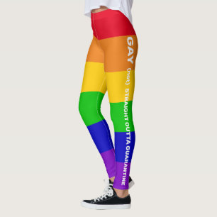 Gay pride regenboogvlag parafrase leggings