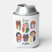 Gay Pride regenboogvlaggen vlaggen van mannen Blikjeskoeler (Blikje Voorkant)