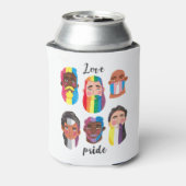 Gay Pride regenboogvlaggen vlaggen van mannen Blikjeskoeler (Blikje Achterkant)