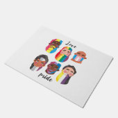 Gay Pride regenboogvlaggen vlaggen van mannen Deurmat (Schuin)
