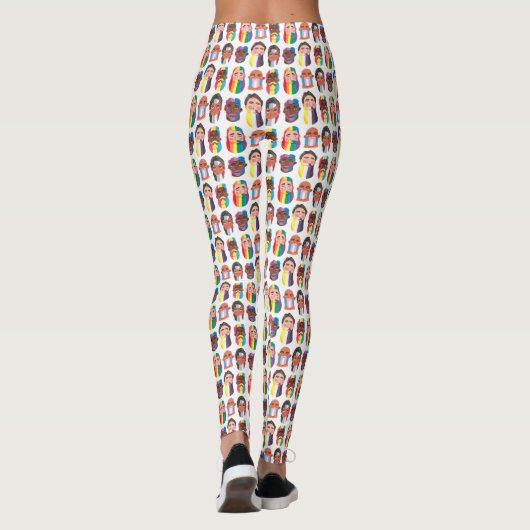 Gay Pride regenboogvlaggen vlaggen van mannen Leggings (Achterkant)