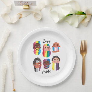 Gay Pride regenboogvlaggen vlaggen van mannen Papieren Bordje