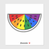Gay Pride | Regenboogwatermeloen Sticker (Vel)