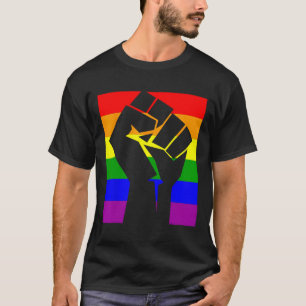 Gay Pride Resist Fist Rainbow Flag LGBTQ Shirt 1