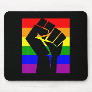 Gay Pride Resist Fist Rainbow Flag LGBTQ Shirt Muismat