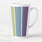 Gay Pride Retro Rainbow Gepersonaliseerd Latte Mok (Rechts)