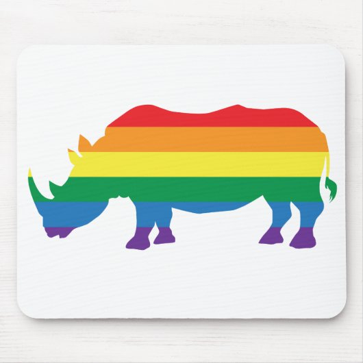 Gay-Pride-Rhino Muismat (Voorkant)