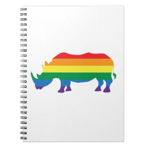Gay-Pride-Rhino Notitieboek