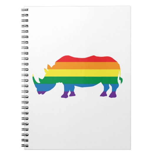 Gay-Pride-Rhino Notitieboek (Voorkant)