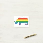 Gay-Pride-Rhino Post-it® Notes (Op bureau)