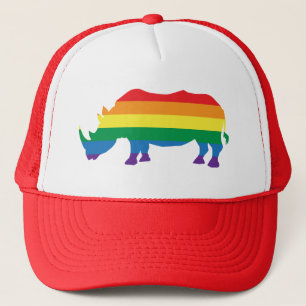 Gay-Pride-Rhino Trucker Pet