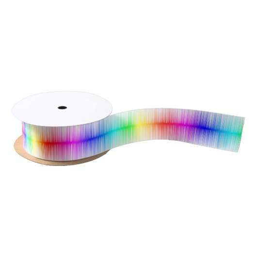 Gay Pride Ribbon Satijnen Lint (Spoel)
