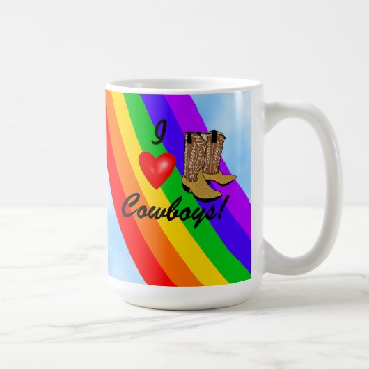 Gay Pride Rodeo-Rainbow Koffiemok (Rechts)