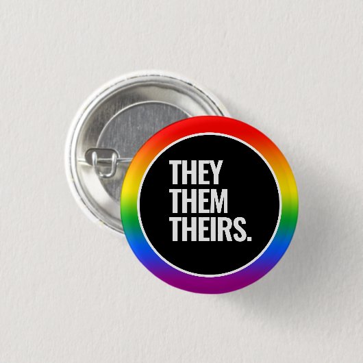 Gay Pride Ronde Button 3,2 Cm (Voorkant /achterkant)