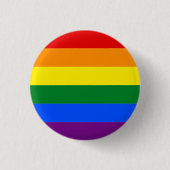 Gay Pride Ronde Button 3,2 Cm (Voorkant)