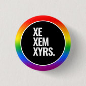 Gay Pride Ronde Button 3,2 Cm (Voorkant)