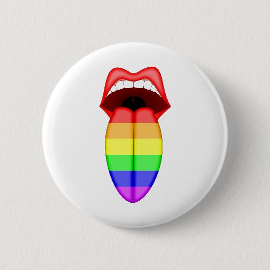 Gay Pride Ronde Button 5,7 Cm (Voorkant)