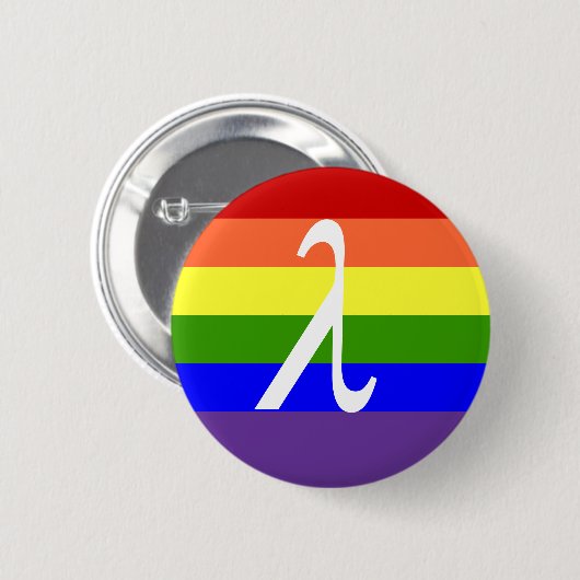 Gay Pride Ronde Button 5,7 Cm (Voorkant /achterkant)