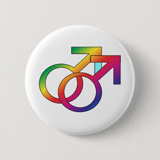 Gay PRide Ronde Button 5,7 Cm (Voorkant)
