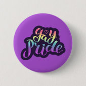 Gay Pride Ronde Button 5,7 Cm (Voorkant)