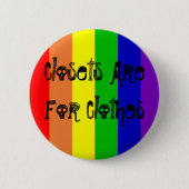 Gay Pride Ronde Button 5,7 Cm (Voorkant)