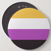 Gay Pride Ronde Button 6,0 Cm (Voorkant /achterkant)