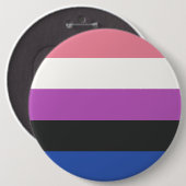Gay Pride Ronde Button 6,0 Cm (Voorkant /achterkant)