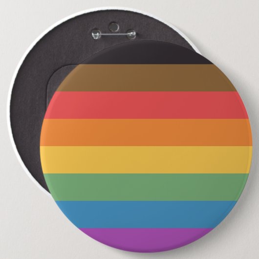 Gay Pride Ronde Button 6,0 Cm (Voorkant /achterkant)