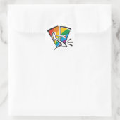 Gay Pride Ronde Sticker (Tas)