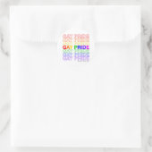 Gay Pride Ronde Sticker (Tas)