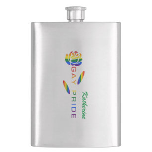 Gay Pride Roze Regenboogvlag Gepersonaliseerde Naa Flacon