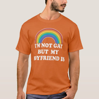 Gay Pride s Mannen LGBT Regenboog Niet Gay Maar Mi T-shirt