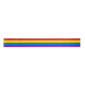 Gay Pride Satin Ribbon Satijnen Lint (Voorkant)