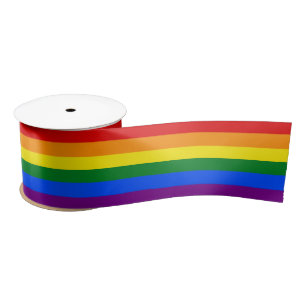 Gay Pride Satin Ribbon Satijnen Lint