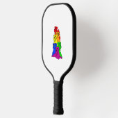 Gay Pride Schnauzer Hondenliefhebber LGBT Funny Ra Pickleball Paddle (Links)