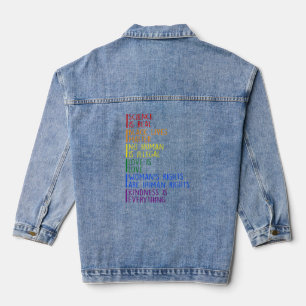 Gay Pride Science is echt zwart leven voor vrouwen Denim Jacket