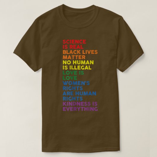 Gay Pride Science is een echte pride maand liefde T-shirt (Design voorkant)
