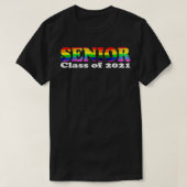 Gay Pride Senior Afstuderen Class of 2021 Afstuder T-shirt (Design voorkant)