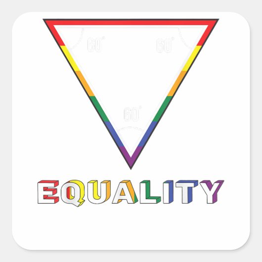 Gay Pride Shirt Gay Pride Flag LGBTQ Funny Gift Ma Vierkante Sticker (Voorkant)