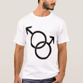 Gay Pride Shirten Mannen Zelfde-Geslacht de Shirte T-shirt (Voorkant)