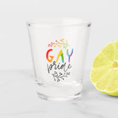 Gay Pride Shot Glas (Voorkant)