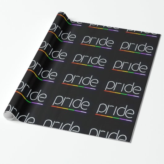Gay Pride Sign Wrapping Paper Cadeaupapier (Uitgerold)