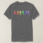 Gay Pride Skeleton LGBT Rainbow Ally Funny Cute Em T-shirt (Design voorkant)
