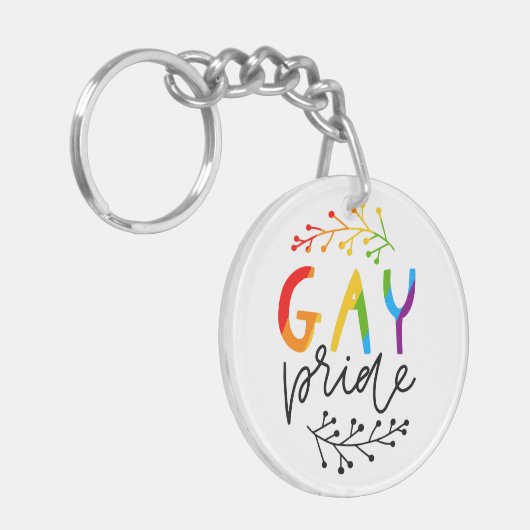 Gay Pride Sleutelhanger (Voorkant Links)
