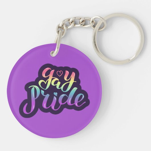 Gay Pride Sleutelhanger (Achterkant)