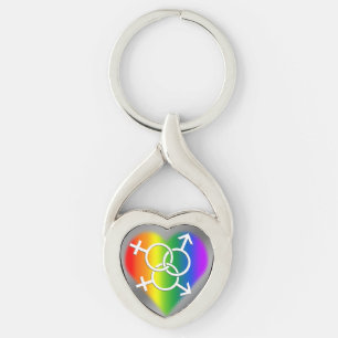 Gay Pride Sleutelhanger Rainbow GBLT Love Sleutelh