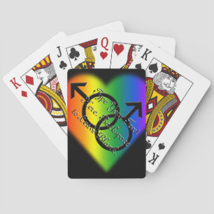 Gay Pride-speelkaarten Aangepaste regenboogliefdes Pokerkaarten