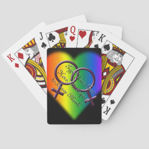 Gay Pride-speelkaarten Aangepaste regenboogliefdes Speelkaarten