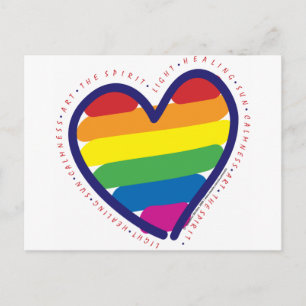 Gay Pride Spirit Heart Briefkaart